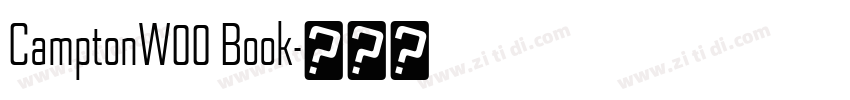 CamptonW00 Book字体转换 CamptonW00 Book字体转换